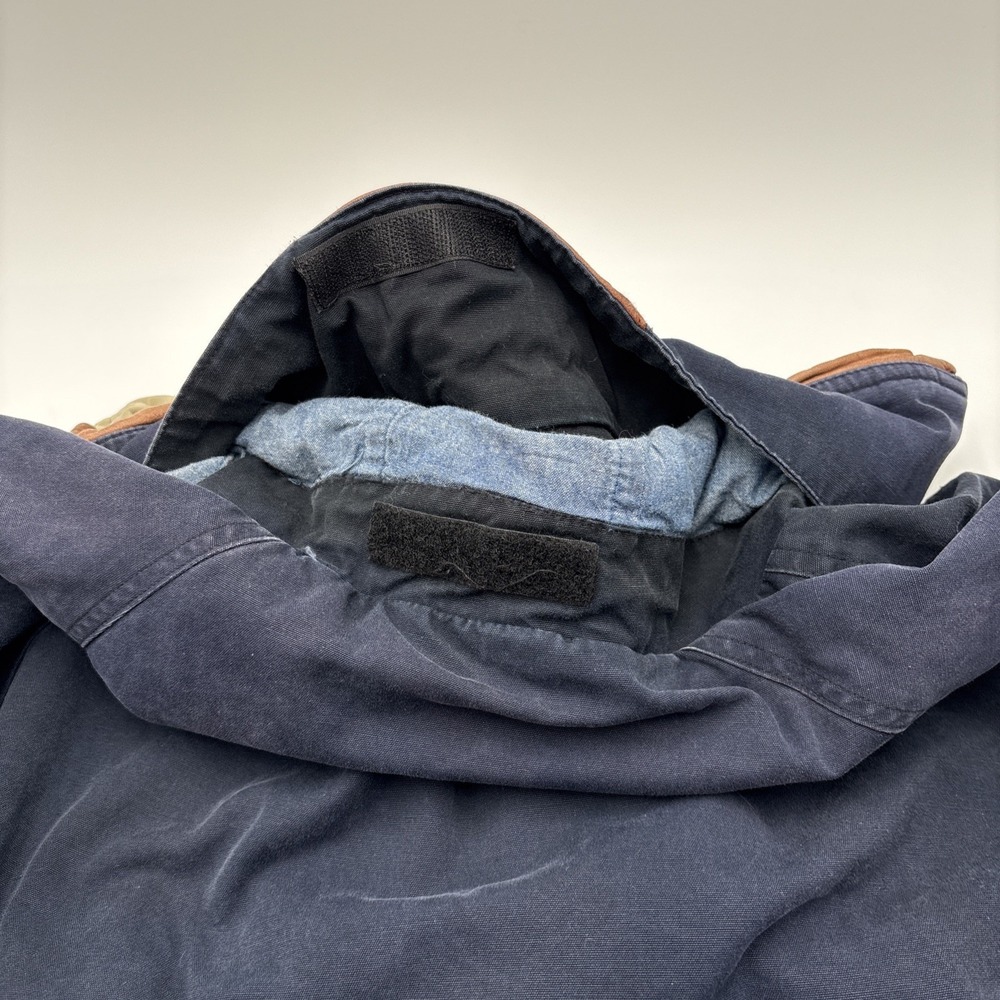 Environmental Concept Clothing Mens Coat Size Large‎ Hidden Hoodie Blue Zip Up - Picture 15 of 15